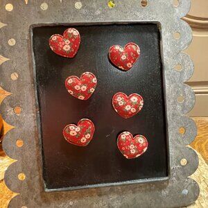Handmade Heart Magnets